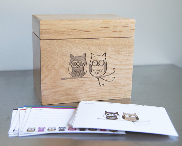 Owls - Recipe Box