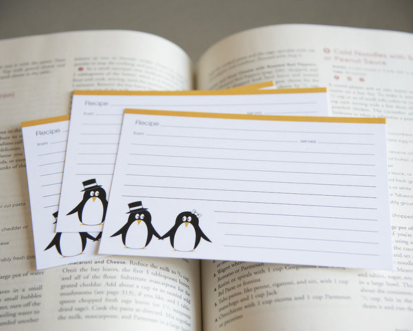 Pair of Penguins - Recipe Cards